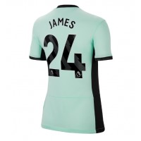 Camisa de Futebol Chelsea Reece James #24 Equipamento Alternativo Mulheres 2023-24 Manga Curta
